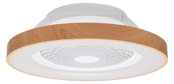 Mantra 7126 Tibet, stropní svítidlo s ventilátorem a dálkovým ovladačem, LED 70W 2700K-5000K, dřevo/bílá, průměr 65cm
