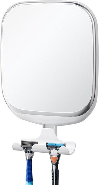 Anti-fog sprchové zrcadlo pro Razor, Sání Cup Montáž, Odolné a šokové odolné, ideální pro použití v koupelně