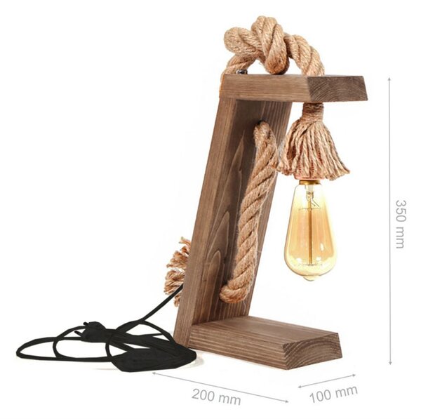 ASIR Stolní lampa PP166 ořech