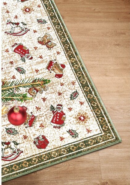 Zelený koberec s vánočním motivem s příměsí bavlny 50x80 cm Toy's Delight Green Christmas – Villeroy&Boch