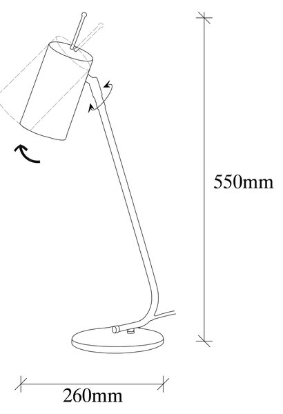 ASIR Stolní lampa SIVANI zlatá