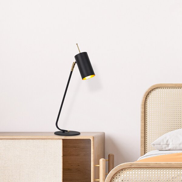 ASIR Stolní lampa SIVANI - MR-611 černá zlatá