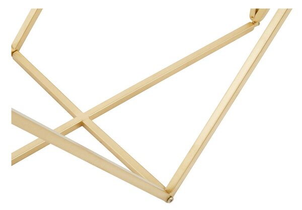 Konzolový stolek se skleněnou deskou ve zlaté barvě 40x120 cm Farran – Premier Housewares