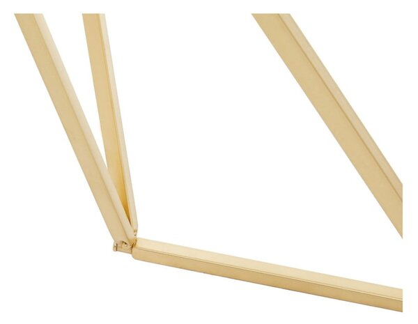 Konzolový stolek se skleněnou deskou ve zlaté barvě 40x120 cm Farran – Premier Housewares