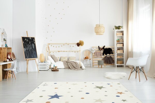 Koberec Esme Kids C5642A bílý / krémový