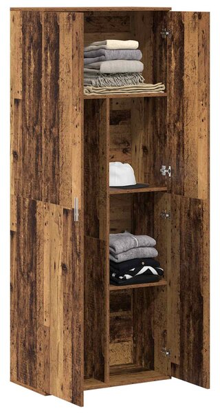 Vysoký bufet 70 x 33,5 x 180 cm Kompozitní dřevo Staré dřevo 3365564