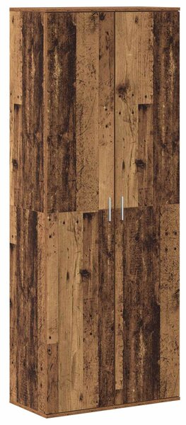Vysoký bufet 70 x 33,5 x 180 cm Kompozitní dřevo Staré dřevo 3365564