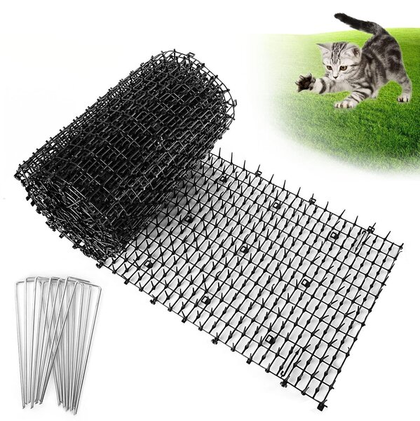 Ochranná rohož proti zvířatům - Ostnatá rohož - 30 x 200 cm - Hrubý PP materiál - Vhodná pro dovnitř i ven - Ochrana zahrady a nábytku