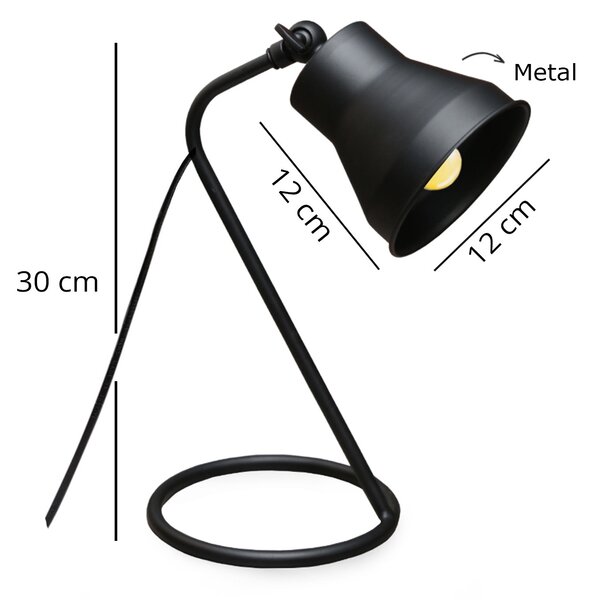 ASIR Stolní lampa AYD-3031 černá