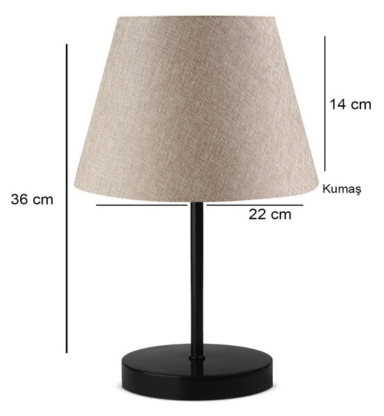 ASIR Stolní lampa AYD-3158 béžová