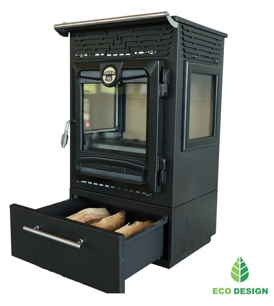 CALISKAN Krbová kamna VLTAVA 3D BOX - černá