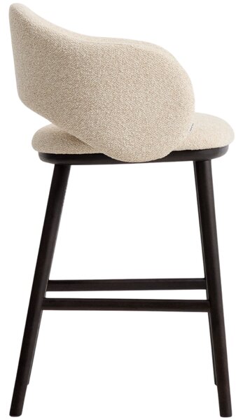 Kave Home Béžová čalouněná barová židle Maina 66 cm