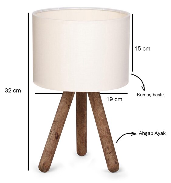 ASIR Stolní lampa AYD-2939 krémová