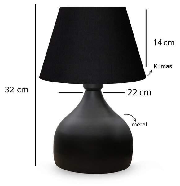 ASIR Stolní lampa AYD-3125 černá