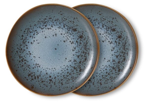Keramický talíř 70's Mineral Ø 22 cm – set 2 ks