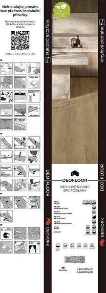 DEOFLOOR SPC CLICK RIGID Dub světle hnědý 8708 - 2.13 m2