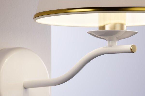 Jupiter 2086 - Nástěnná lampa SAMBA 1xE27/15W/230V bílá/zlatá