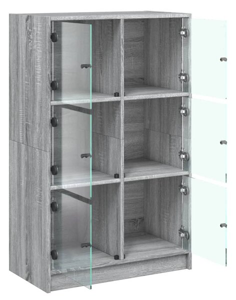 Highboard s dvířky šedý sonoma 68x37x109 cm kompozitní dřevo 3295855