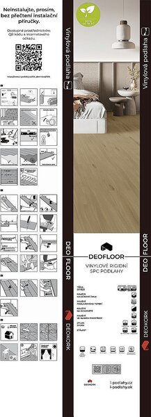 DEOFLOOR SPC CLICK RIGID Dub světlý 8692 - 2.13 m2
