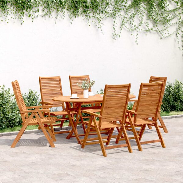 Skládací polohovací křesla 6 ks 56x72x107 cm masivní akácie 3214478