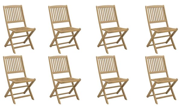 Skládací židle 8 ks 48,5x57x90 cm Masivní akácie 3214233