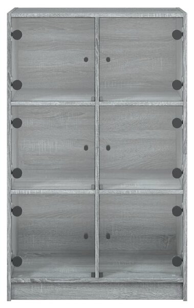 Highboard s dvířky šedý sonoma 68x37x109 cm kompozitní dřevo 3295855