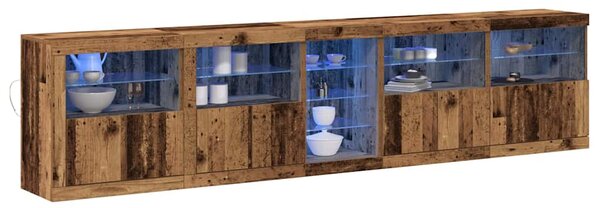 LED komoda Staré dřevo 283 x 37 x 67 cm Kompozitní dřevo 3333114