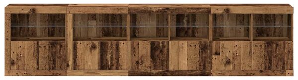LED komoda Staré dřevo 283 x 37 x 67 cm Kompozitní dřevo 3333113