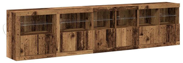 LED komoda Staré dřevo 283 x 37 x 67 cm Kompozitní dřevo 3333113