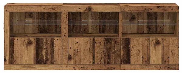 LED komoda Staré dřevo 181 x 37 x 67 cm Kompozitní dřevo 3333111