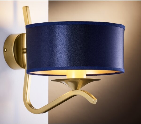 Jupiter 2115 - Nástěnná lampa KASZMIR 1xE27/15W/230V modrá/zlatá