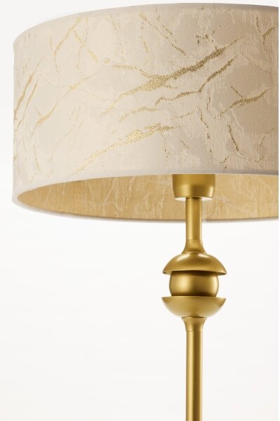 Jupiter 2112 - Stolní lampa KASZMIR 1xE27/15W/230V bílá/zlatá/dekor mramoru