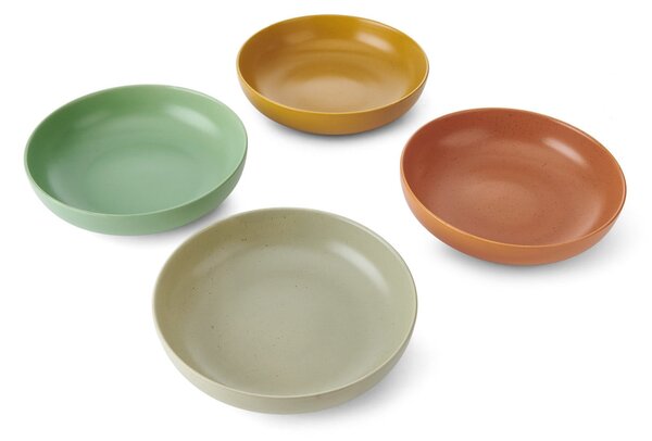Kameninový hluboký talíř Idilica – set 4 ks