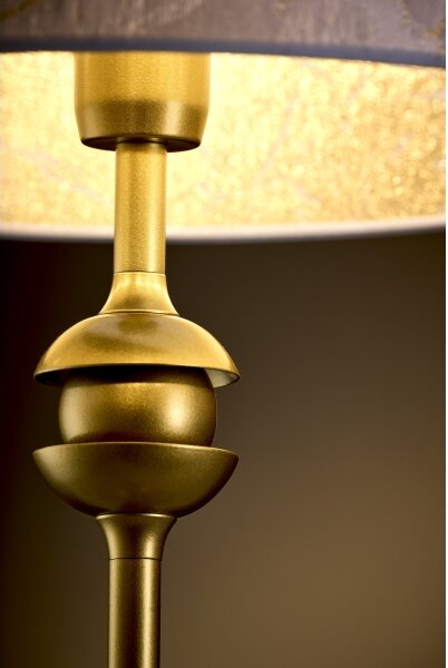 Jupiter 2112 - Stolní lampa KASZMIR 1xE27/15W/230V bílá/zlatá/dekor mramoru