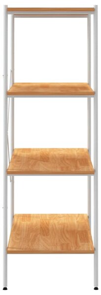 Policový regál se 4 policemi bílý a dub 80 x 40 x 130 cm 336346