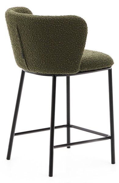 Zelená barová židle (výška sedáku 65 cm) Ciselia – Kave Home