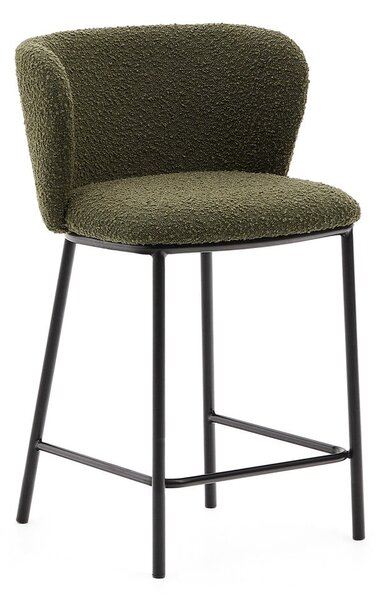 Zelená barová židle (výška sedáku 65 cm) Ciselia – Kave Home