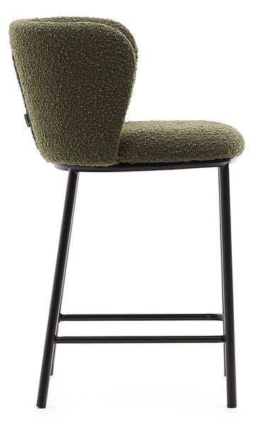 Zelená barová židle (výška sedáku 65 cm) Ciselia – Kave Home