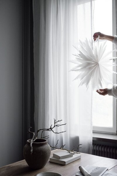 Závěsná svítící hvězda Liz White 50 cm