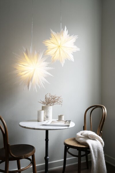 Závěsná svítící hvězda Liz White 50 cm