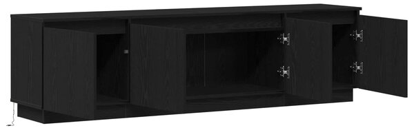 Televizní skříň 180 x 38 x 49 cm Černý dub Kompozitní dřevo 3376145