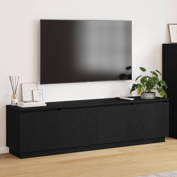 Televizní skříň 180 x 38 x 49 cm Černý dub Kompozitní dřevo 3376145