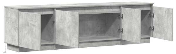 Televizní skříň 180 x 38 x 49 cm Betonově šedá Kompozitní dřevo 3376147
