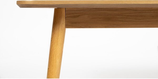 Konferenční stolek s deskou v dubovém dekoru v přírodní barvě 60x120 cm Fabio – White Label