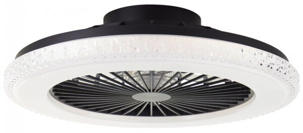 Brilliant G60040/06 Stmívatelné LED svítidlo BADRIA & reverzní VENTILÁTOR + funkce LED
