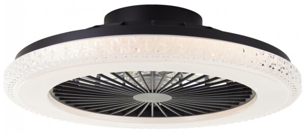Brilliant G60040/06 Stmívatelné LED svítidlo BADRIA & reverzní VENTILÁTOR + funkce LED