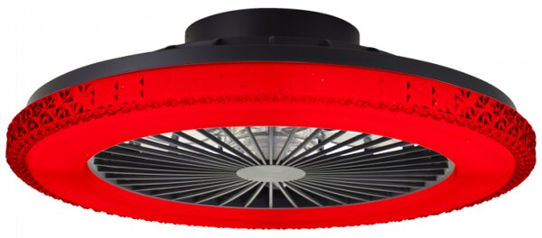 Brilliant G60040/06 Stmívatelné LED svítidlo BADRIA & reverzní VENTILÁTOR + funkce LED