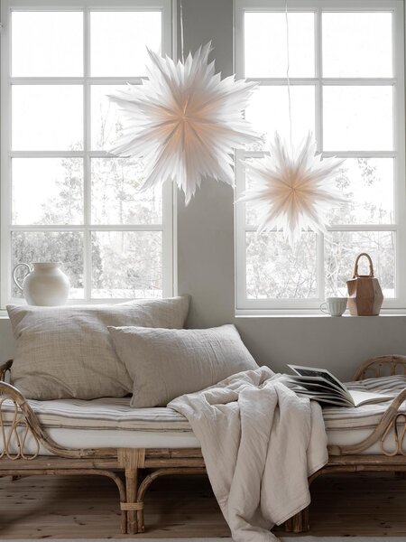 Závěsná svítící hvězda Oslo White 60 cm