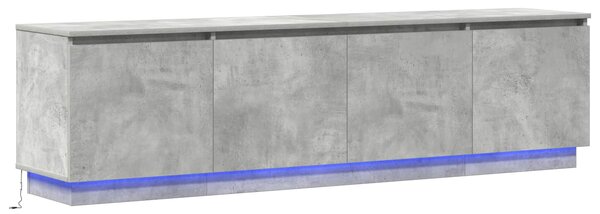 Televizní skříň 180 x 38 x 49 cm Betonově šedá Kompozitní dřevo 3376147