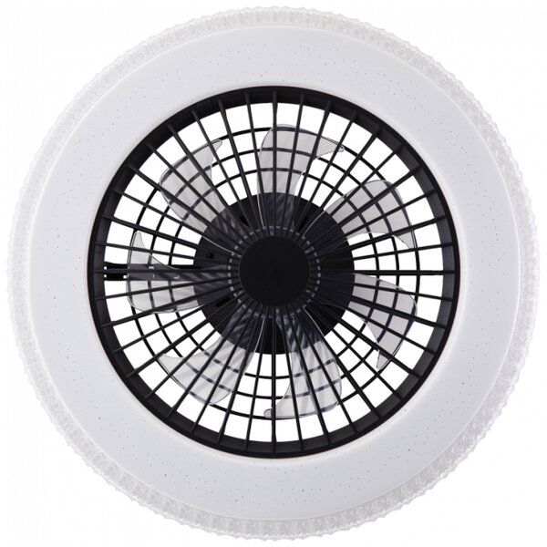 Brilliant G60040/06 Stmívatelné LED svítidlo BADRIA & reverzní VENTILÁTOR + funkce LED
